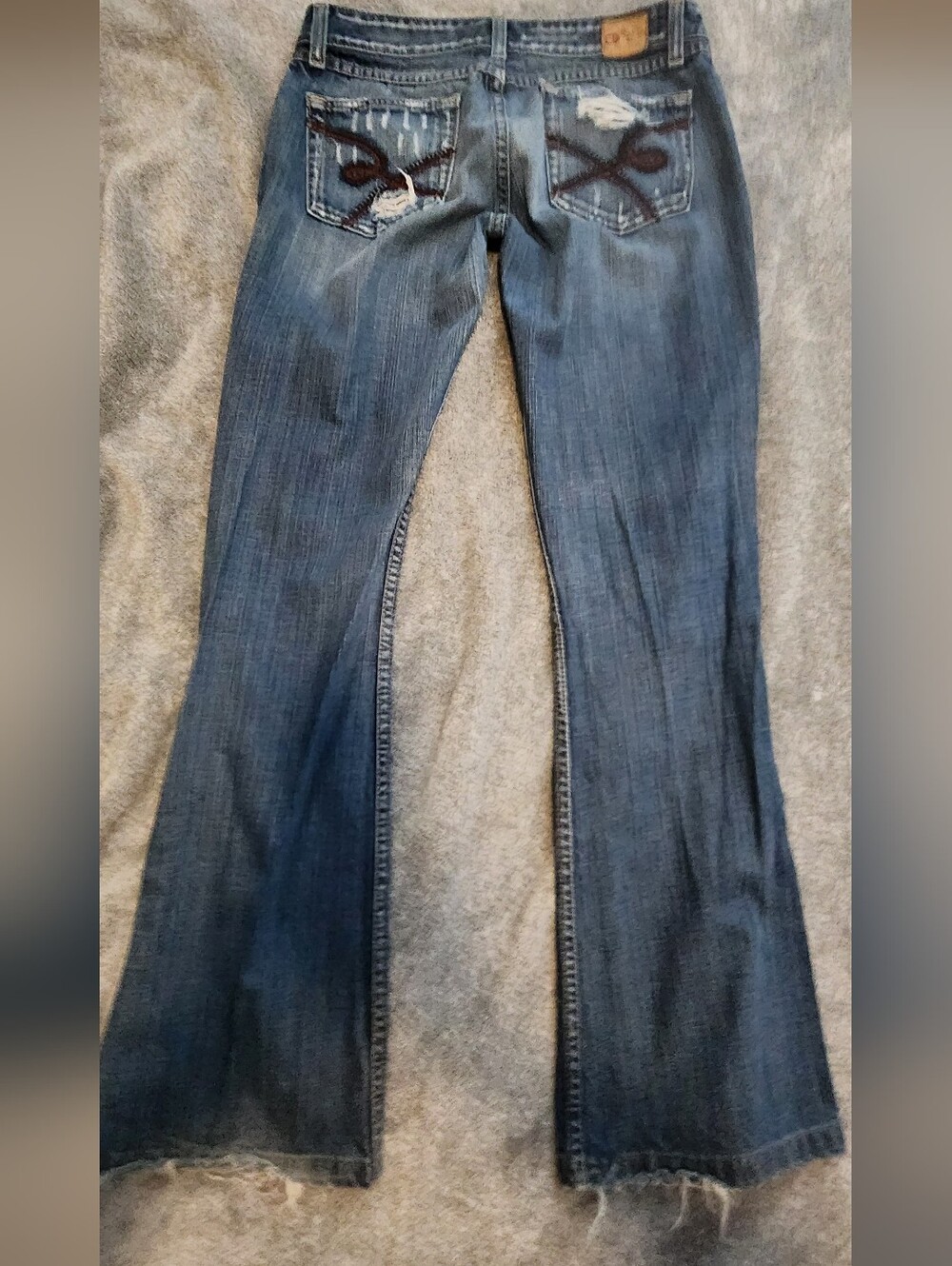 BKE Denim "Still 20" Y2K Low Rise Distressed Bootcut Jeans Women’s 29x31